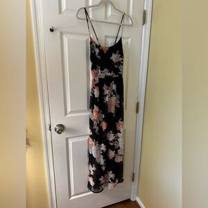Forever 21 Floral Maxi Dress in Black and Pink